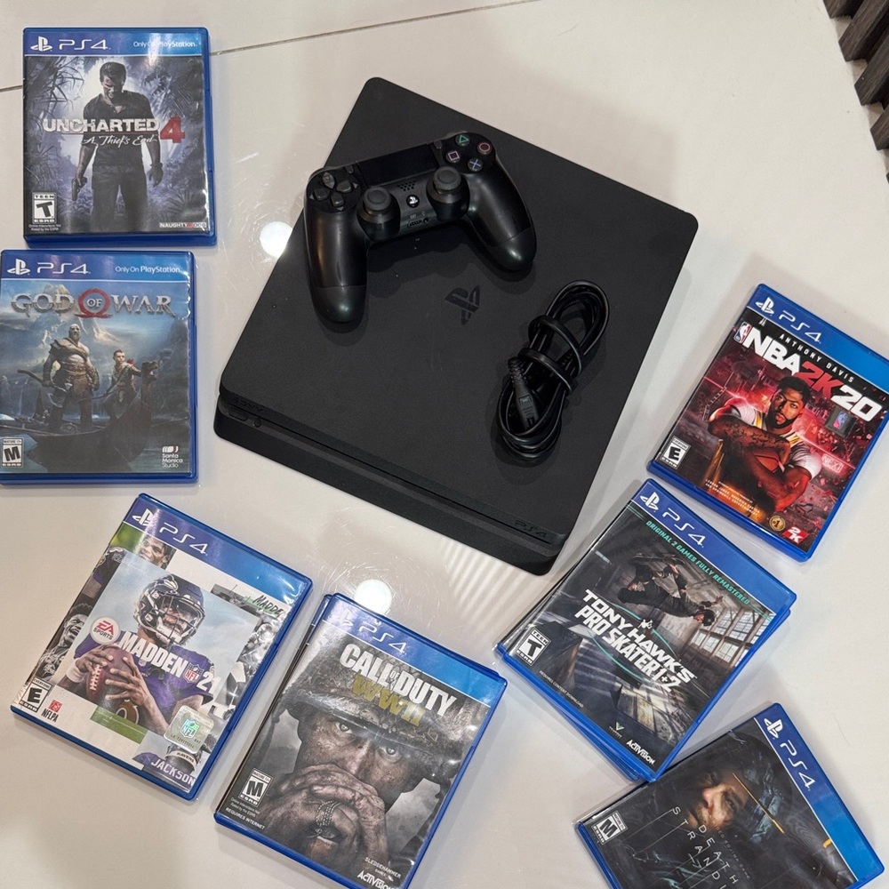PlayStation 4 Console with Black Controller